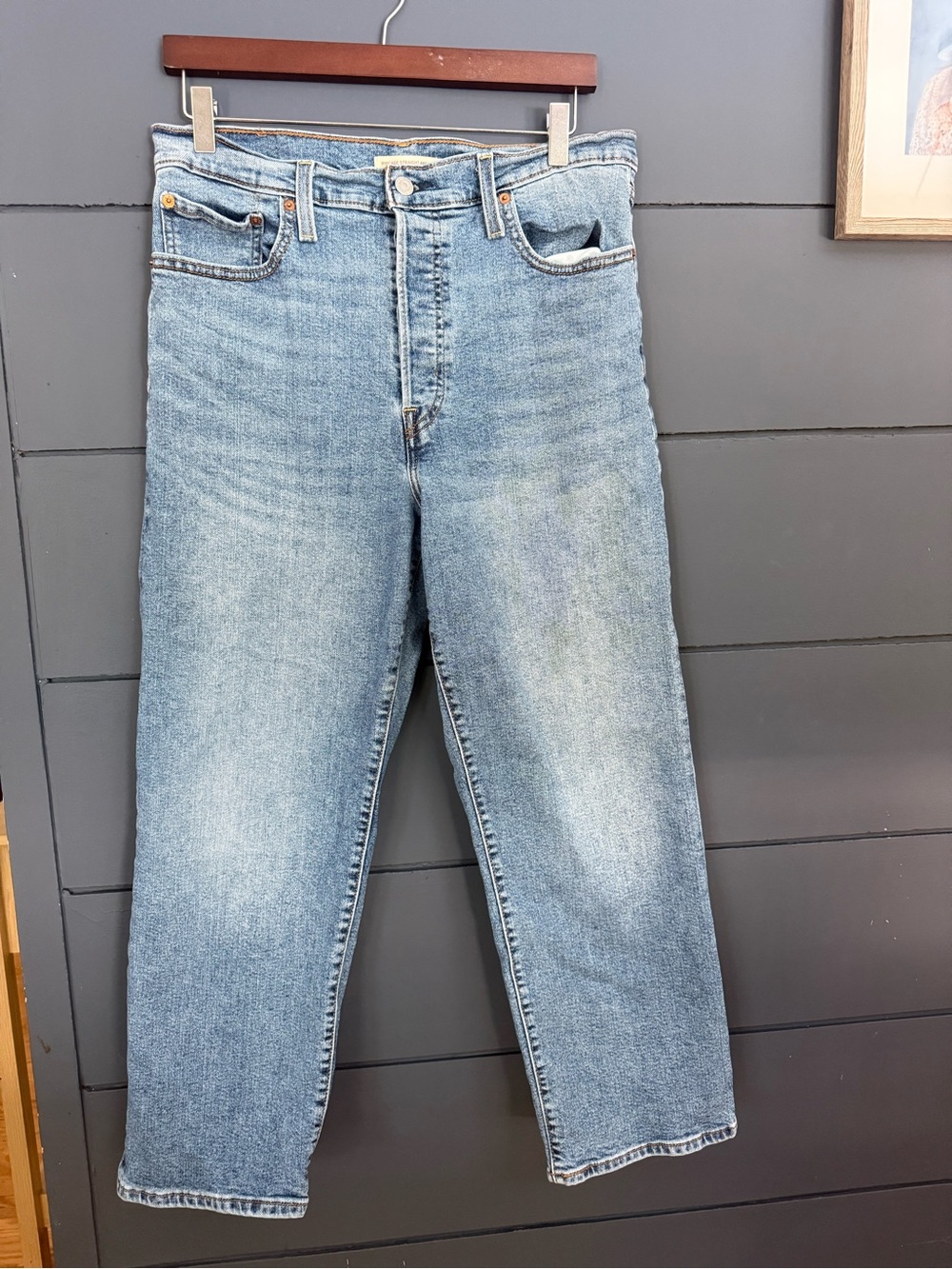 Levi’s Ribcage Straight Ankle Women's Jeans High-Rise Medium Wash Size 31